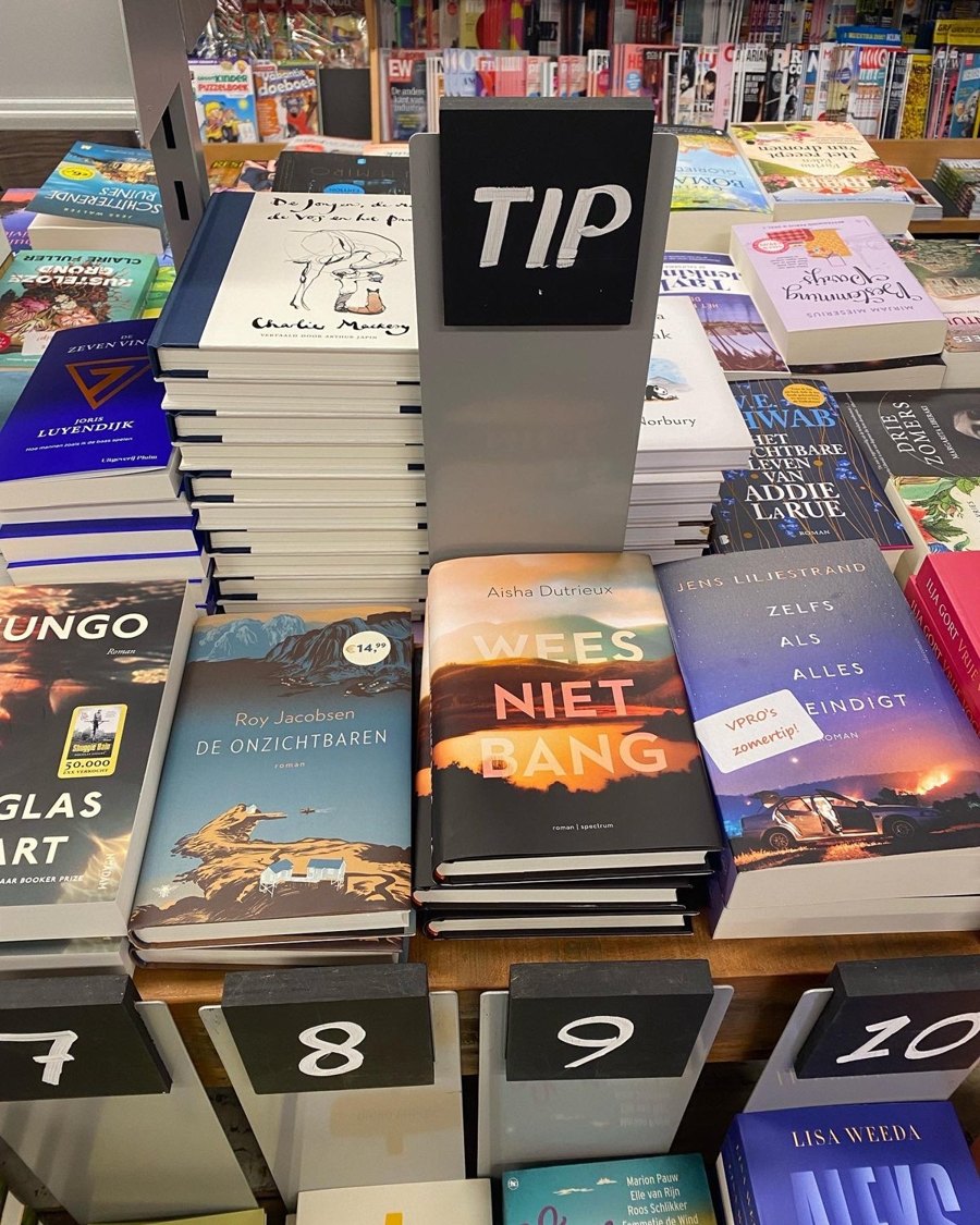 Wees niet bang als tip in de boekhandel